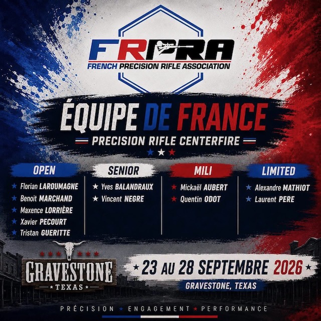Équipe de France Precision Rifle Centerfire 2026